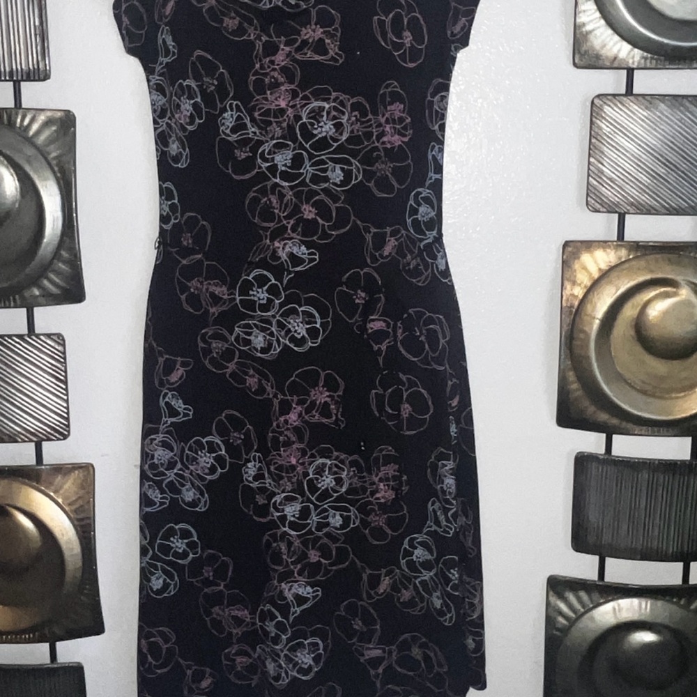 Chic Black Floral Mini Dress